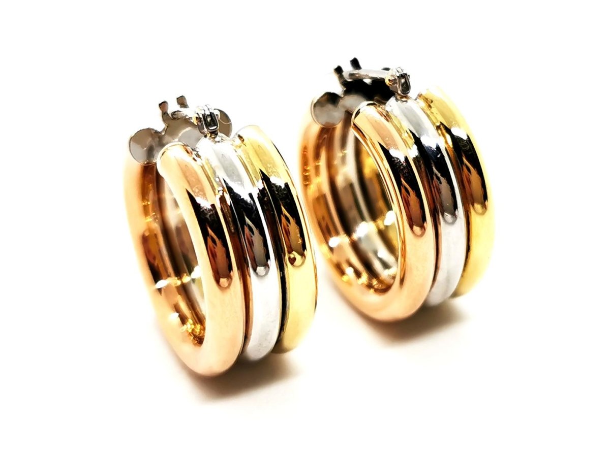 Boucles d'oreilles Créoles Or blanc - Castafiore