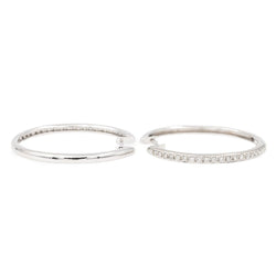 Boucles d'oreilles Créoles Or blanc Diamant - Castafiore