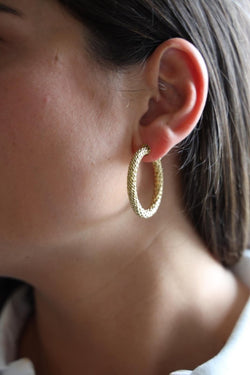 Boucles d'oreilles Créoles Or jaune - Castafiore