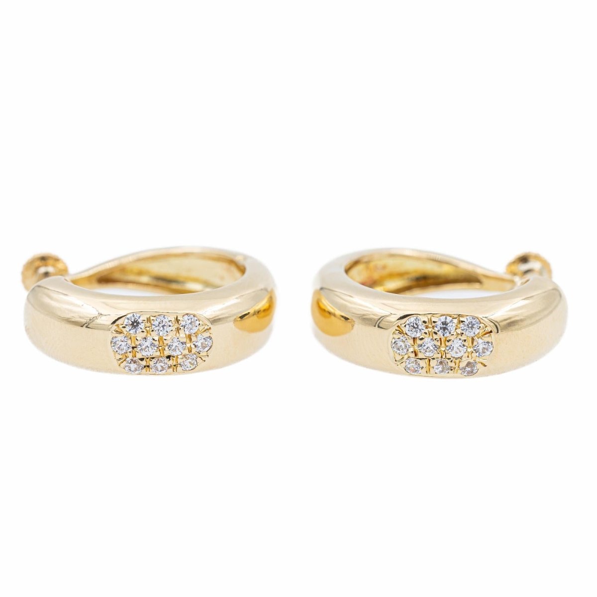 Boucles d'oreilles Créoles Or jaune Diamant - Castafiore