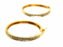 Boucles d'oreilles Créoles Or jaune Diamants - Castafiore