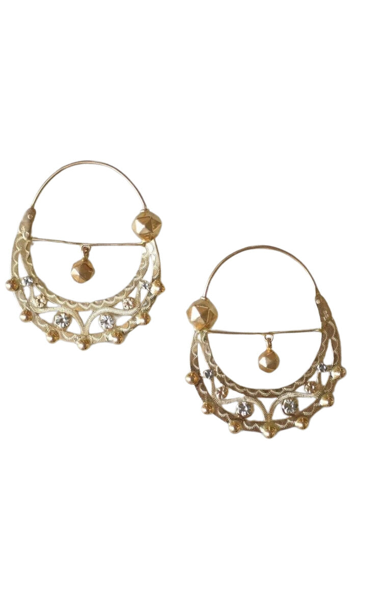 Boucles d'oreilles créoles Savoyardes en or - Castafiore