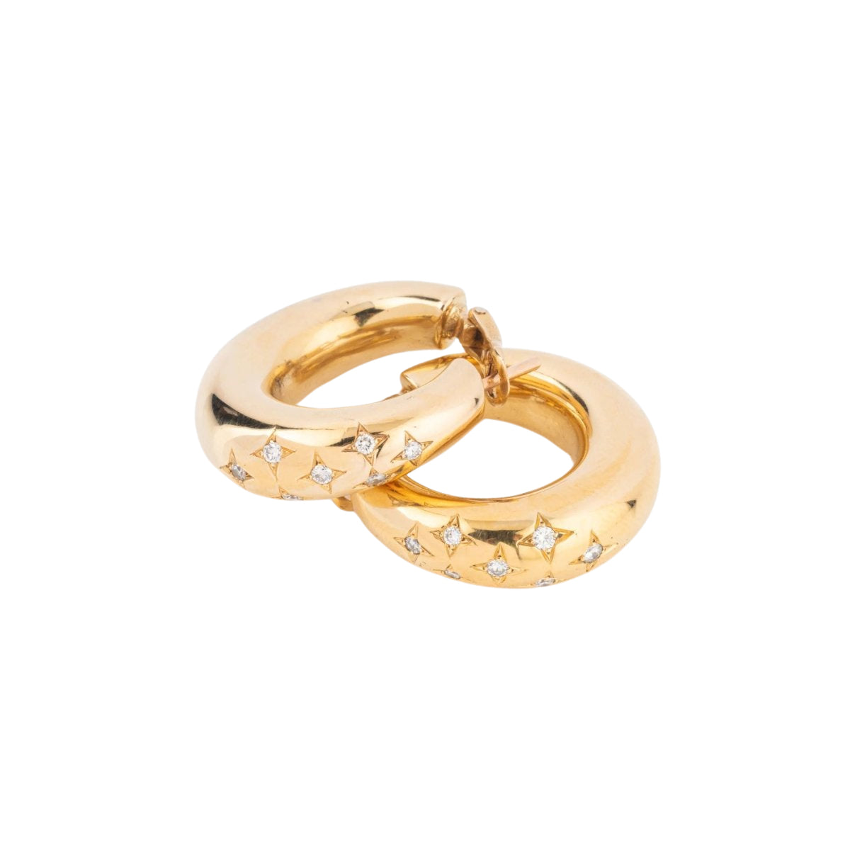 Boucles d'oreilles de la Maison Chaumet sur or jaune - Castafiore