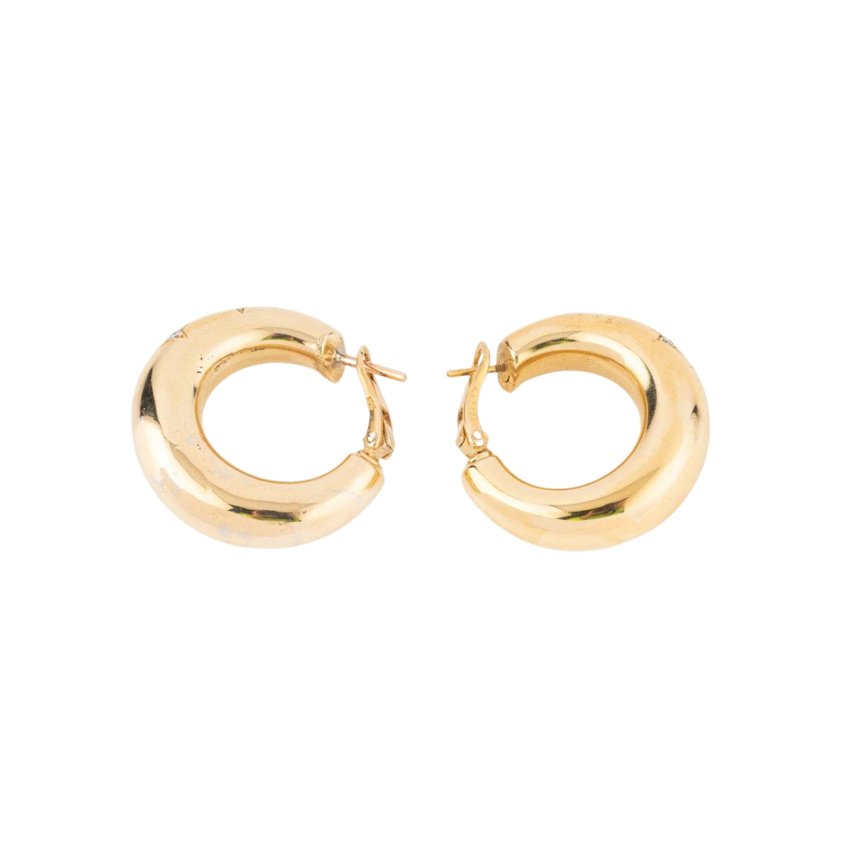 Boucles d'oreilles de la Maison Chaumet sur or jaune - Castafiore