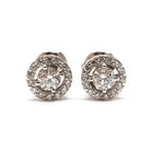 Boucles d’oreilles diamants or blanc 18 carats - Castafiore