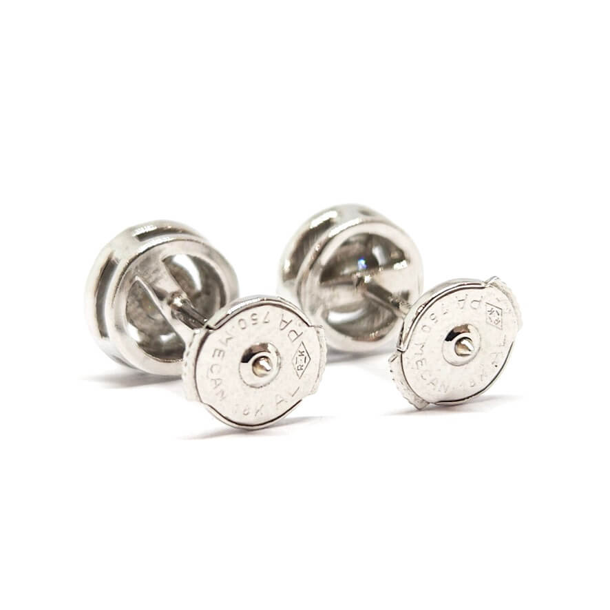 Boucles d’oreilles diamants or blanc 18 carats - Castafiore