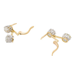Boucles d'oreilles Dormeuses Or jaune Diamant - Castafiore