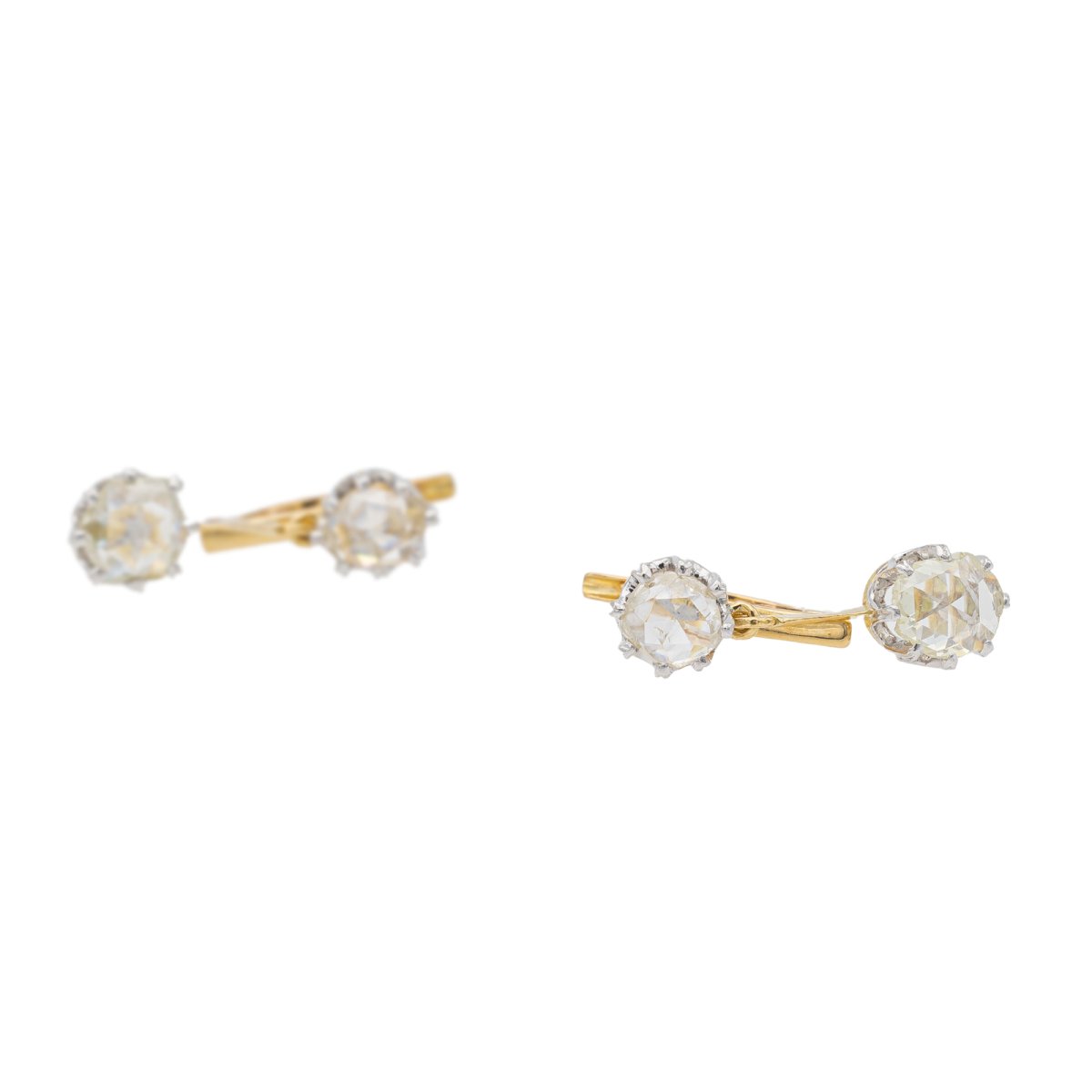 Boucles d'oreilles Dormeuses Or jaune Diamant - Castafiore