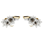 Boucles d'oreilles, "Edelweiss", en or jaune, platine et diamants - Castafiore