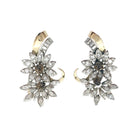 Boucles d'oreilles, "Edelweiss", en or jaune, platine et diamants - Castafiore