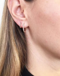 Boucles d'oreilles en or avec diamants - Castafiore