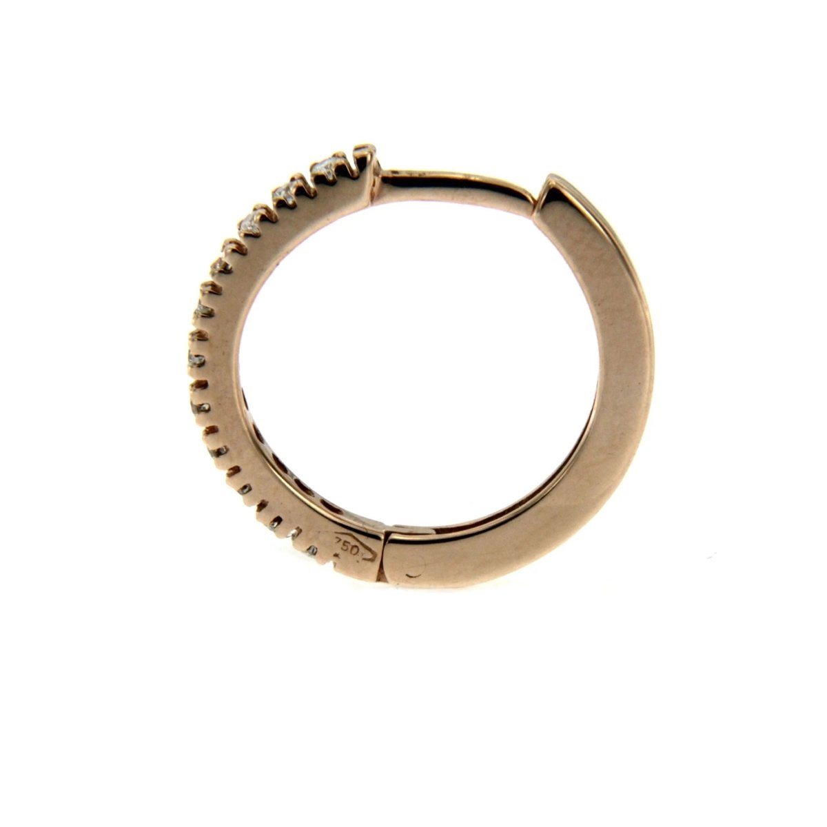 Boucles d'oreilles en or avec diamants - Castafiore
