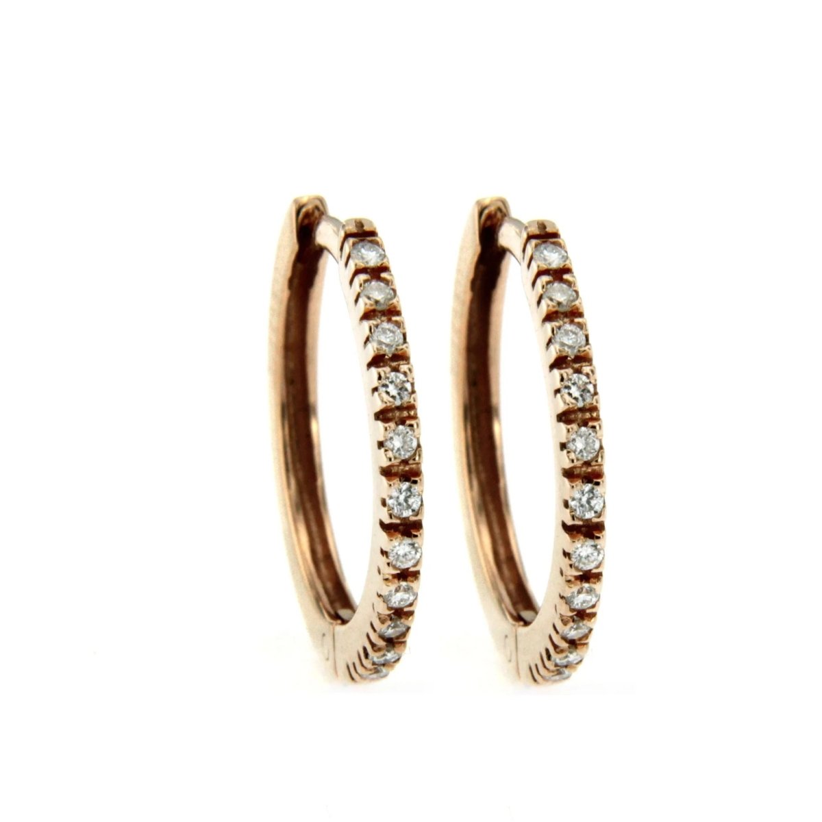 Boucles d'oreilles en or avec diamants - Castafiore