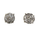 Boucles d'oreilles en or blanc et diamant - Castafiore