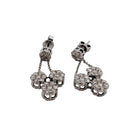 Boucles d'oreilles en or blanc et diamants - Castafiore