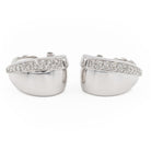 Boucles d'oreilles en or blanc et diamants - Castafiore