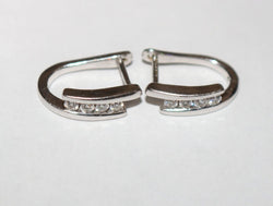 Boucles d'oreilles en or blanc et en diamants - Castafiore