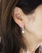 Boucles D'oreilles en or blanc, platine et diamants - Castafiore