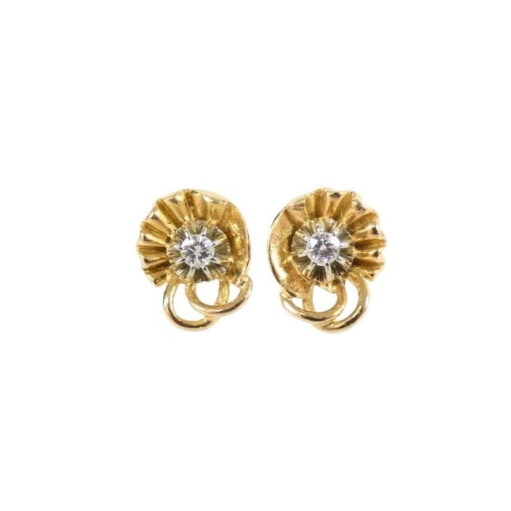 Boucles d'oreilles en or et diamants - Castafiore
