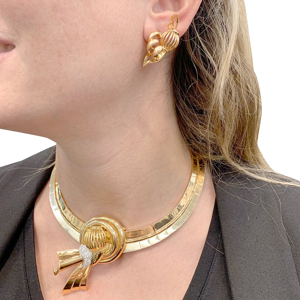 Boucles d'oreilles en or jaune - Castafiore