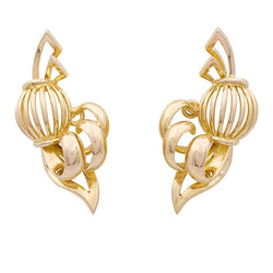 Boucles d'oreilles en or jaune - Castafiore