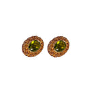 Boucles d'oreilles en or jaune et citrine - Castafiore