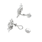 Boucles d'oreilles "Flocons" en platine et diamants - Castafiore