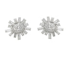 Boucles d'oreilles "Flocons" en platine et diamants - Castafiore