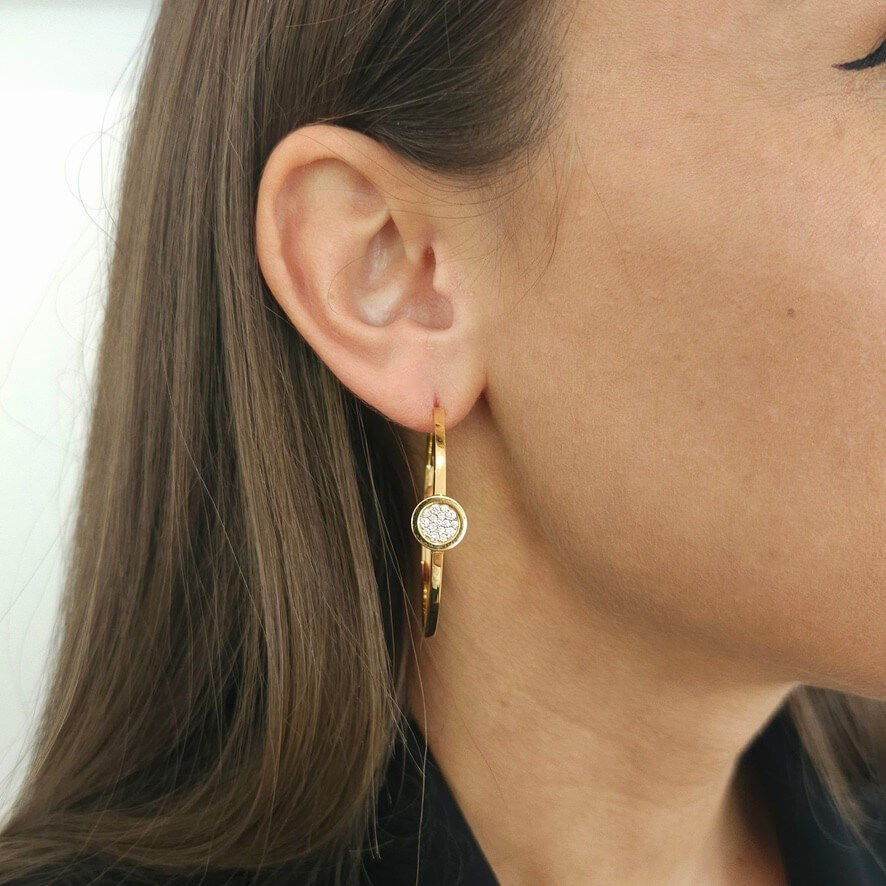 Boucles d’oreilles FRED “Miss Fred Moon” diamants en or jaune - Castafiore