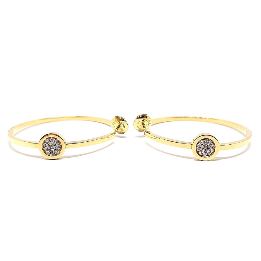 Boucles d’oreilles FRED “Miss Fred Moon” diamants en or jaune - Castafiore