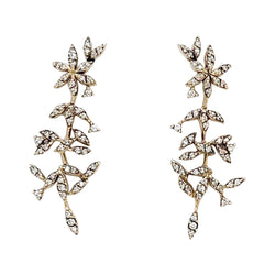 Boucles d'oreilles H.Stern, "Nature", or, diamants. - Castafiore