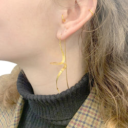 Boucles d'oreilles H.Stern, "Oscar Niemeyer", or jaune mat. - Castafiore