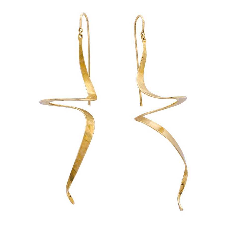 Boucles d'oreilles H.Stern, "Oscar Niemeyer", or jaune mat. - Castafiore