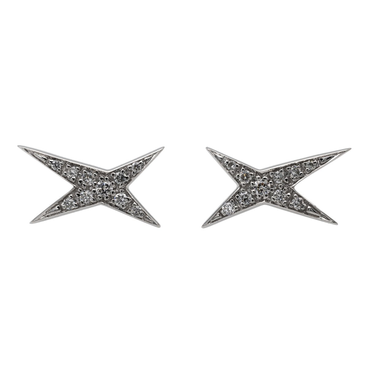 Boucles d'oreilles MAUBOUSSIN en or blanc et diamants - Castafiore