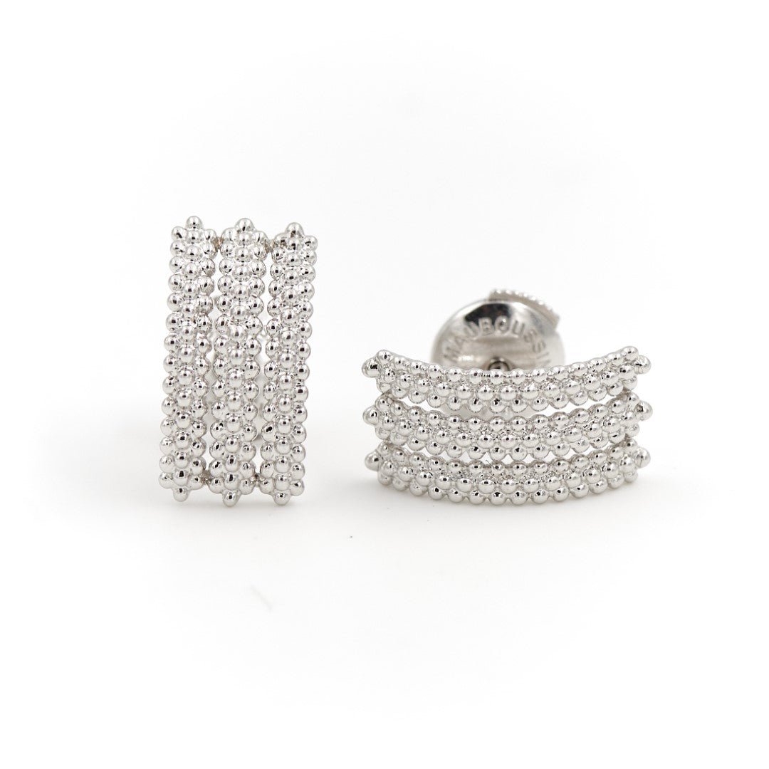 Boucles d'oreilles MAUBOUSSIN "Le Premier Jour", en or blanc - Castafiore