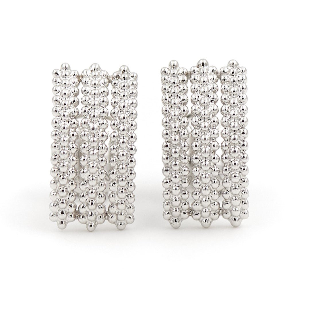 Boucles d'oreilles MAUBOUSSIN "Le Premier Jour", en or blanc - Castafiore