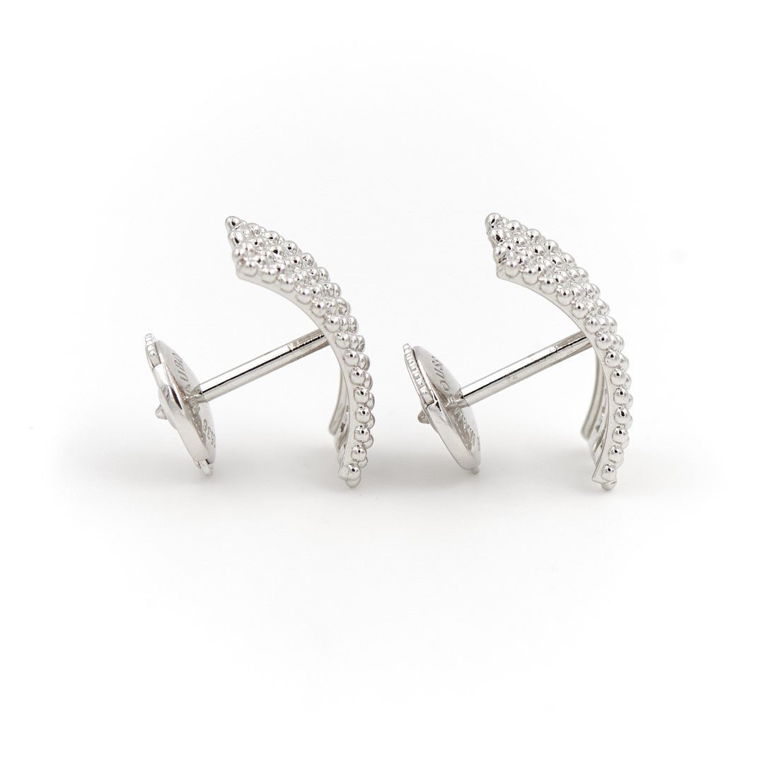 Boucles d'oreilles MAUBOUSSIN "Le Premier Jour", en or blanc - Castafiore