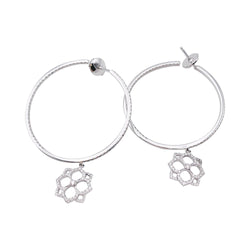 Boucles d'oreilles Messika, "Eden", or blanc, diamants. - Castafiore