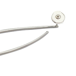 Boucles d'oreilles Messika, "Gatsby", or blanc, diamants - Castafiore