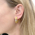 Boucles d'oreilles M.Gérard en or jaune et diamants - Castafiore