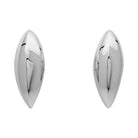 Boucles d'oreilles navette en or blanc - Castafiore