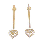 Boucles d'oreilles O.J.Perrin, or jaune, diamants. - Castafiore