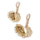 Boucles d'oreilles O.J.Perrin, "Vénitien", or jaune, diamants. - Castafiore