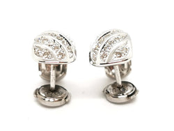 Boucles d'oreilles Or blanc Diamant - Castafiore