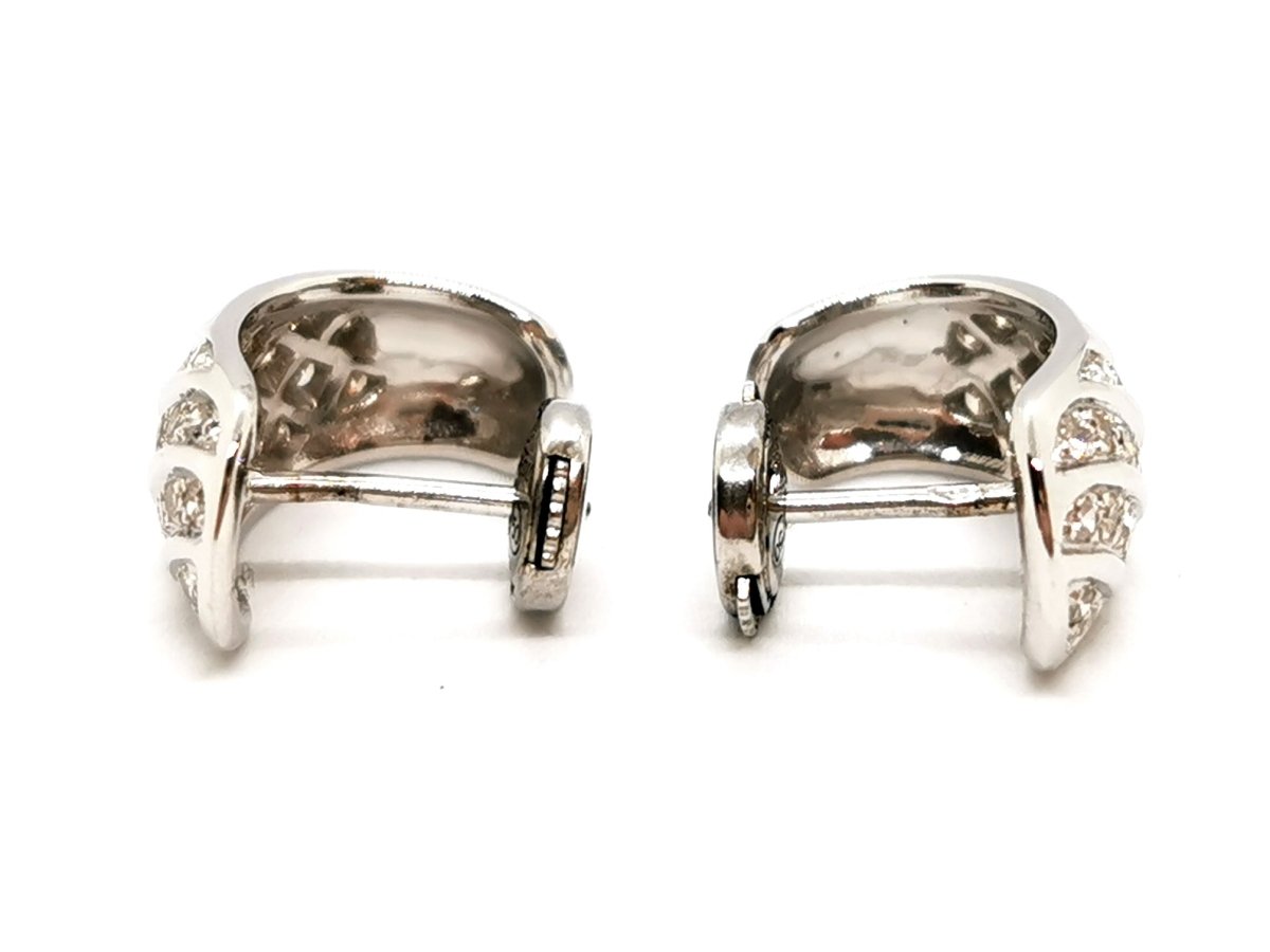 Boucles d'oreilles Or blanc Diamant - Castafiore