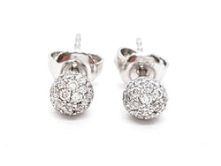 Boucles d'oreilles Or blanc Diamant - Castafiore