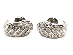 Boucles d'oreilles Or blanc Diamant - Castafiore