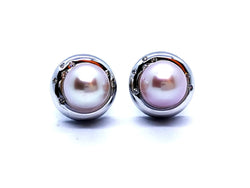Boucles d'oreilles Or blanc Perle - Castafiore