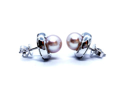 Boucles d'oreilles Or blanc Perle - Castafiore