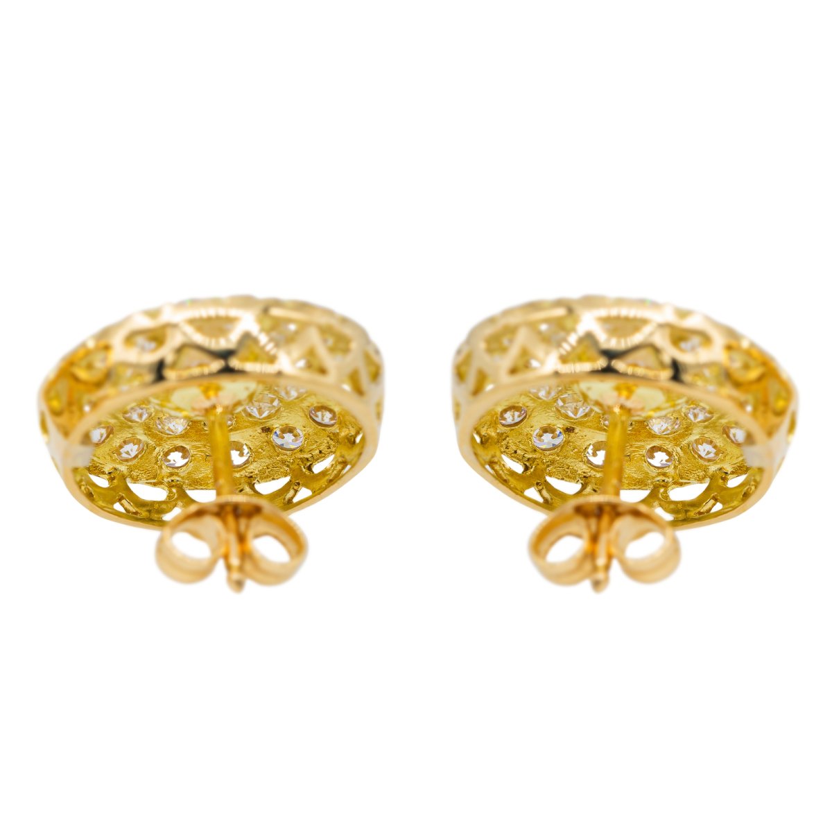 Boucles d'oreilles Or jaune Diamant - Castafiore